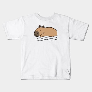 Swimming Capybara Kids T-Shirt